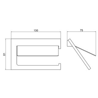 Держатель туалетной бумаги Timo Petruma 15242/03 с крышкой Черный матовый